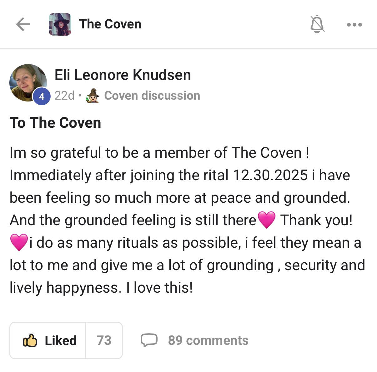 Eli Leonore Knudsen testimonial